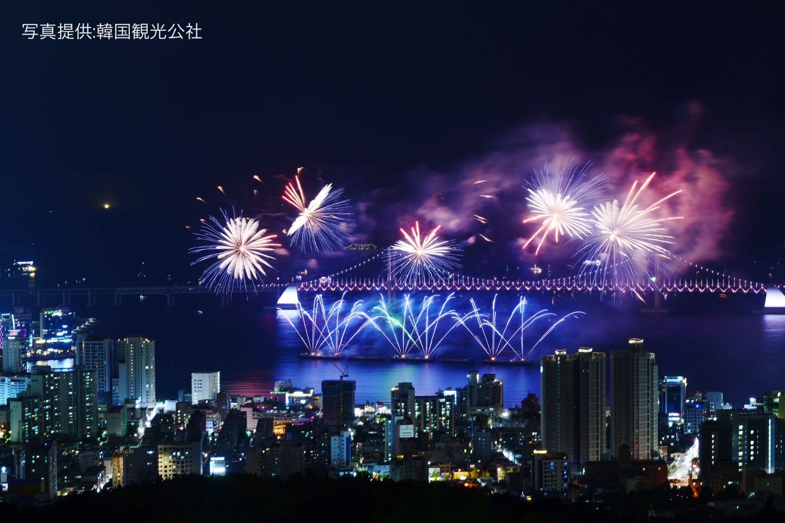 11/15 出発】 圧巻の花火8万発☆彡 船上で釜山花火大会を観賞！ ニュー