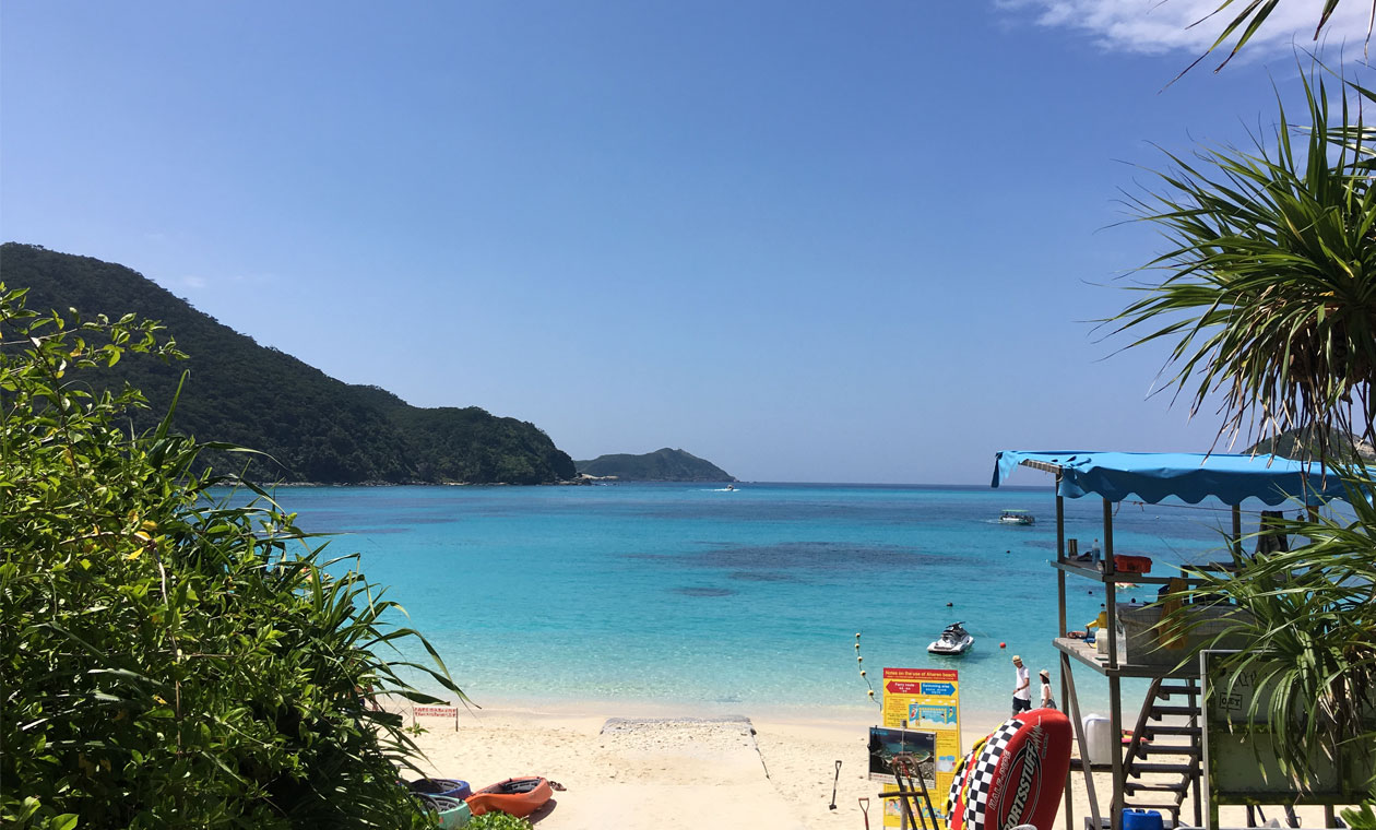 とかしくビーチから見るサンセット