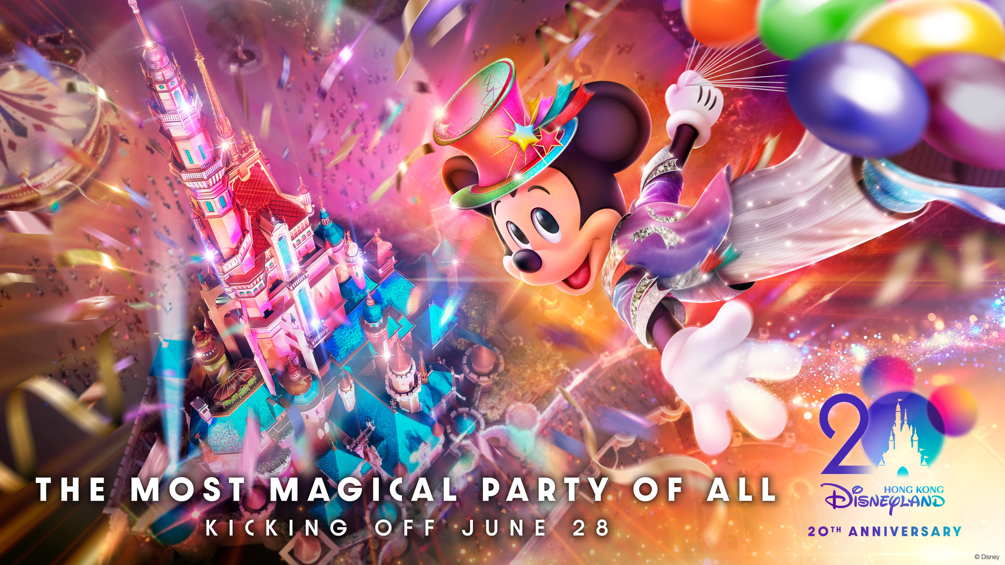 ◆開園20周年◆ 香港ディズニーランド・ホテル （スタンダードルーム）に３連泊特別プラン♪ ＊香港ディズニーランド 2デー・パーク・チケット＆カスタマイズヘッドバンド付き＊《往路：午前発/復路：午後発》キャセイパシフィック航空（受託手荷物料込）で行く！成田発 香港3泊4日