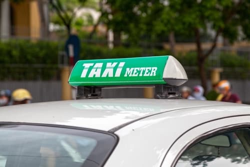 ハノイ市内のタクシー