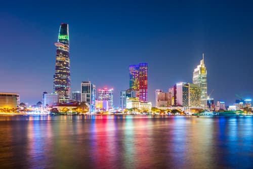 サイゴン川の夜景