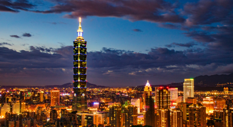 台北101の外観風景