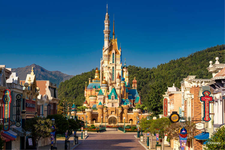 香港ディズニーランドの城