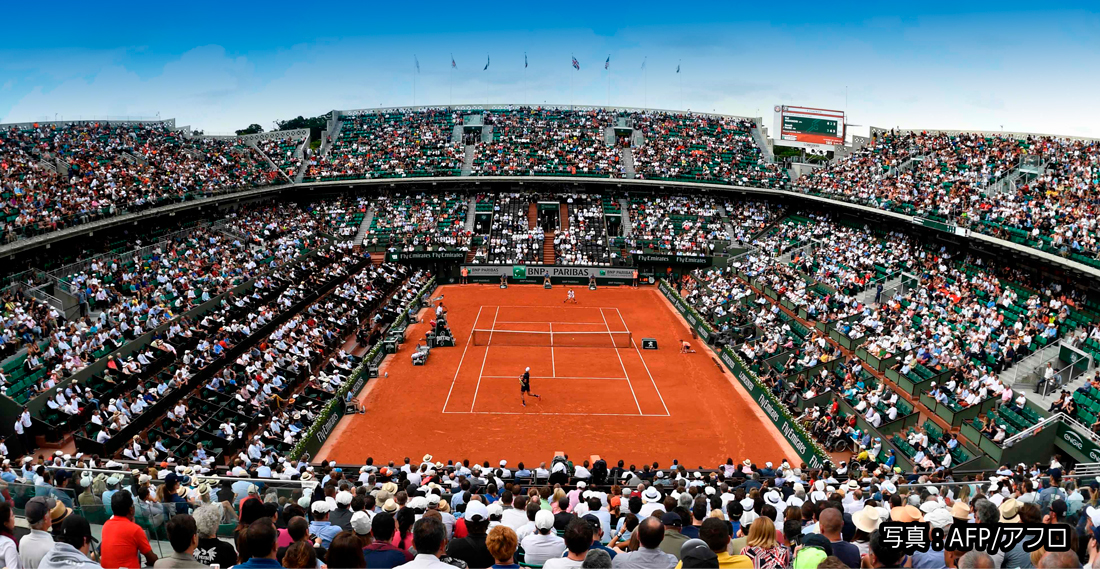 日本航空で行く 全仏オープンテニス 観戦ツアー 観戦チケット付き 7日間